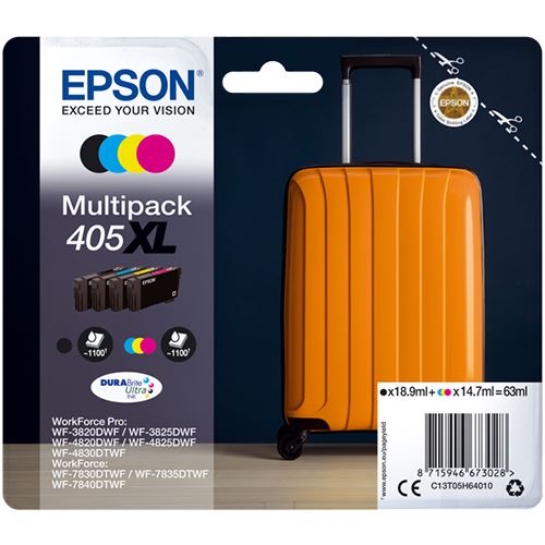 Multipack de Tinteiros Epson 405XL - Preto | Ciano | Amarelo | Magenta Online now