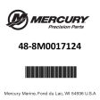 Mercury - Prop 17.75r32 21d - 48-8M0017124 on Sale